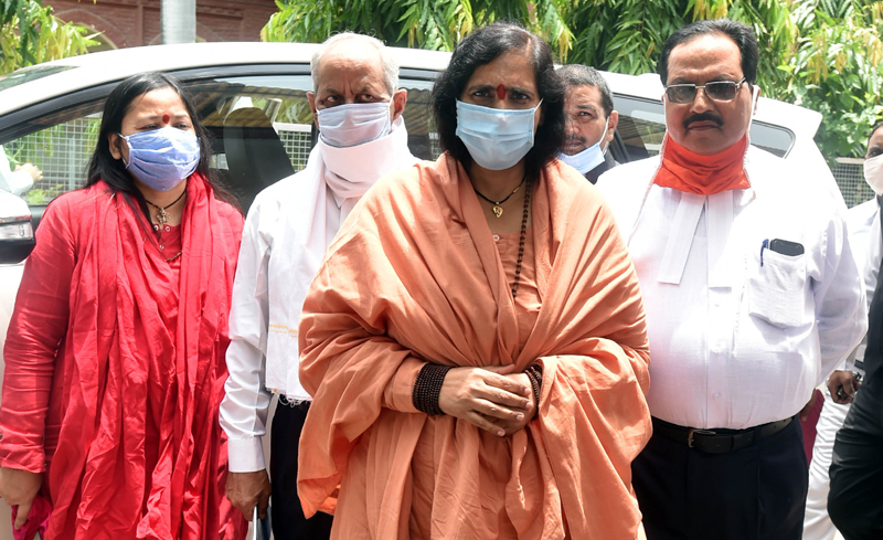 Babri case: Sadhvi Rithambara arrive in CBI special court