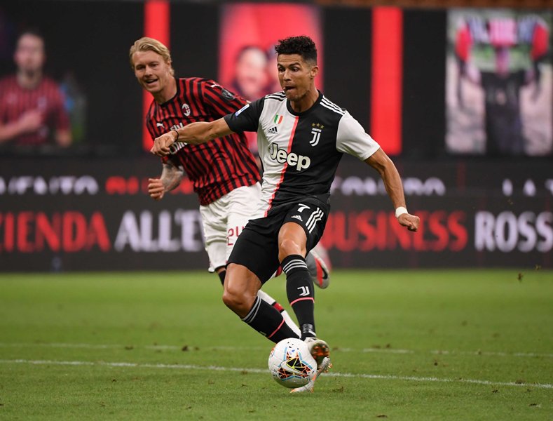 Italian Serie A football match between AC Milan and Juventus