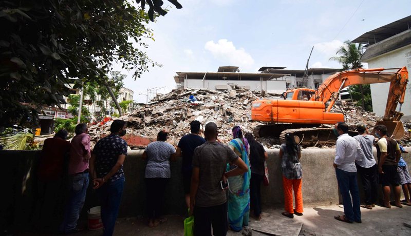 Rescue ops in multi-storeyed building collapse at Dongri in Mumbai