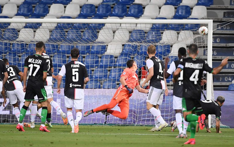 Serie A football match between Sassuolo and Juventus