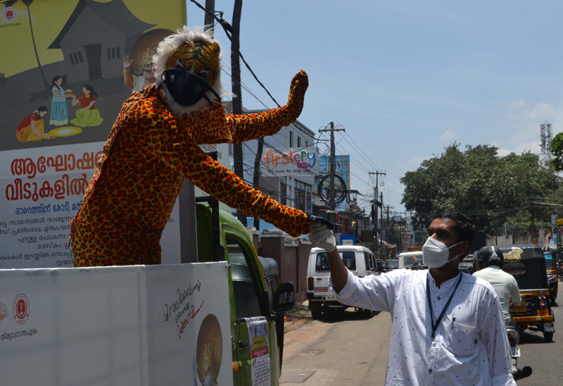 Covid-19 awareness campaign in Thiruvananthapuram