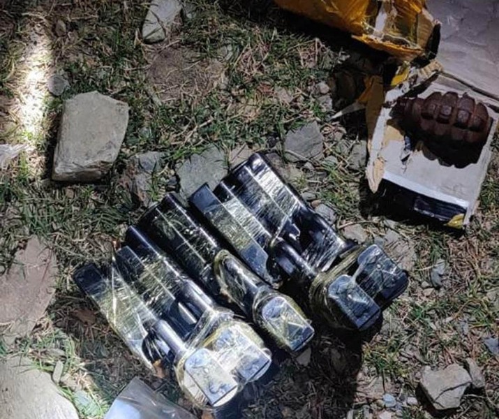 Arms and ammunition recovered in Kupwara