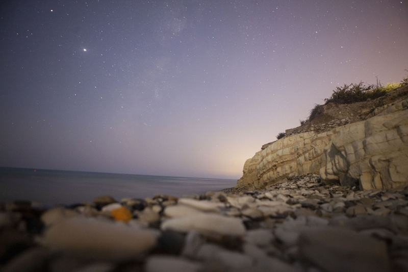 Perseid meteor shower in Larnaca