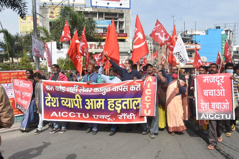 Bharat Bandh called by central trade unions against Centre’s policies