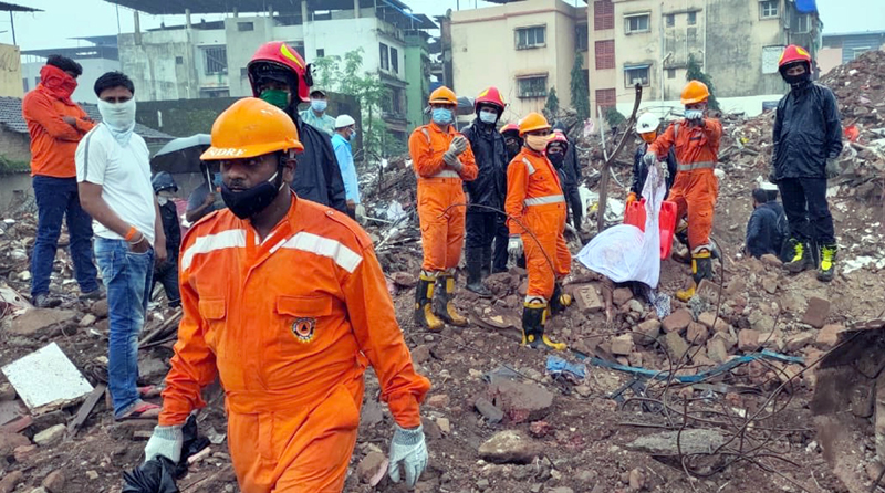 Raigad Building Collapse: NDRF personnel continues search and rescue operations