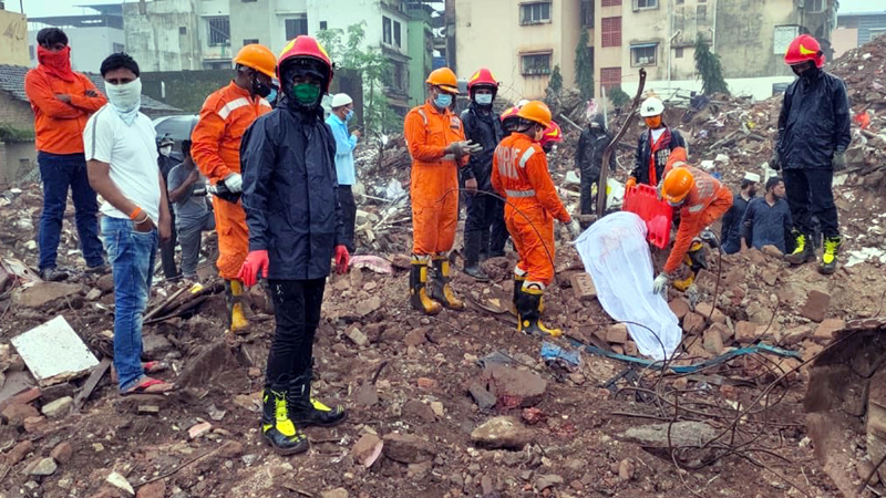 Raigad Building Collapse: NDRF personnel continues search and rescue operations