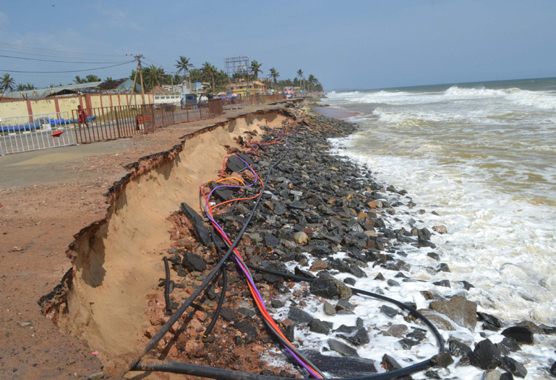 Thiruvananthapuram International Airport after high tides