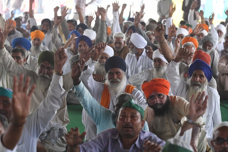 Farmers' Protests in Ghazipur border continue