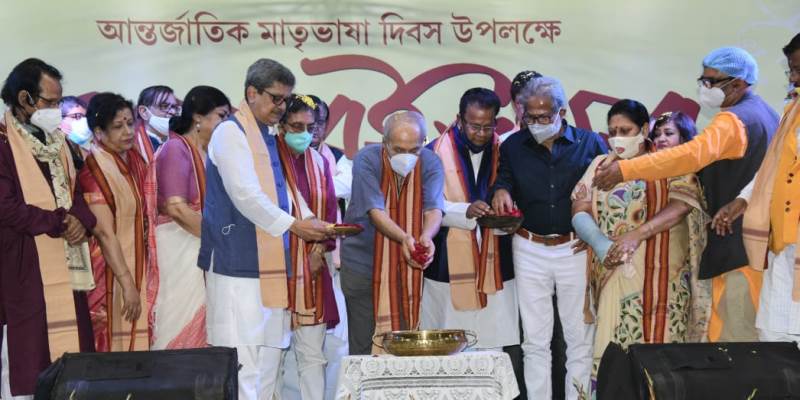 Inauguration ceremony of 'Ekushe Boi Utsab'