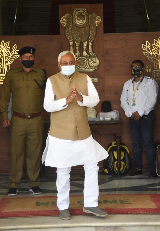 Nitish Kumar at Budget Session in Patna