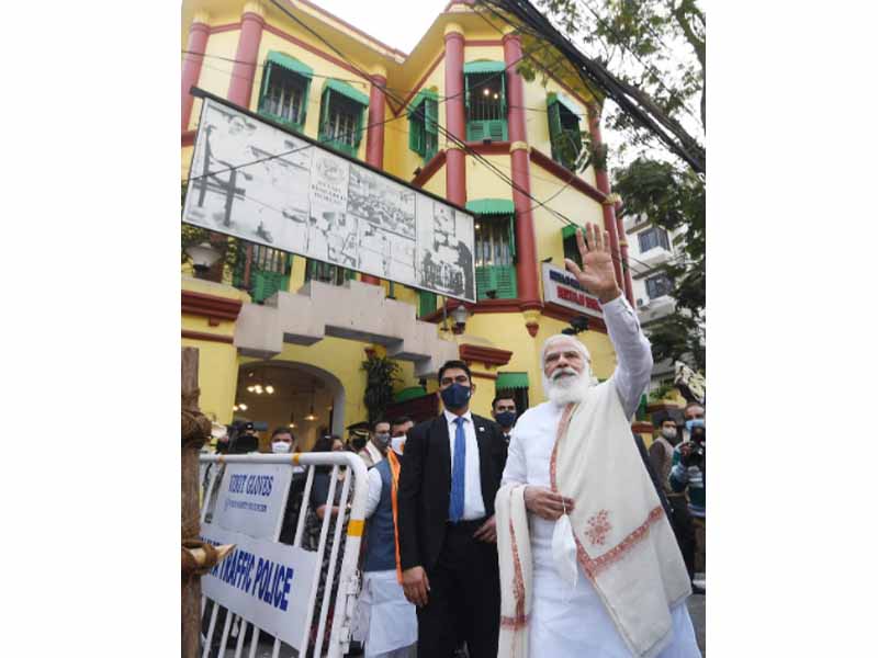 PM Modi in Kolkata on Netaji’s birth anniversary