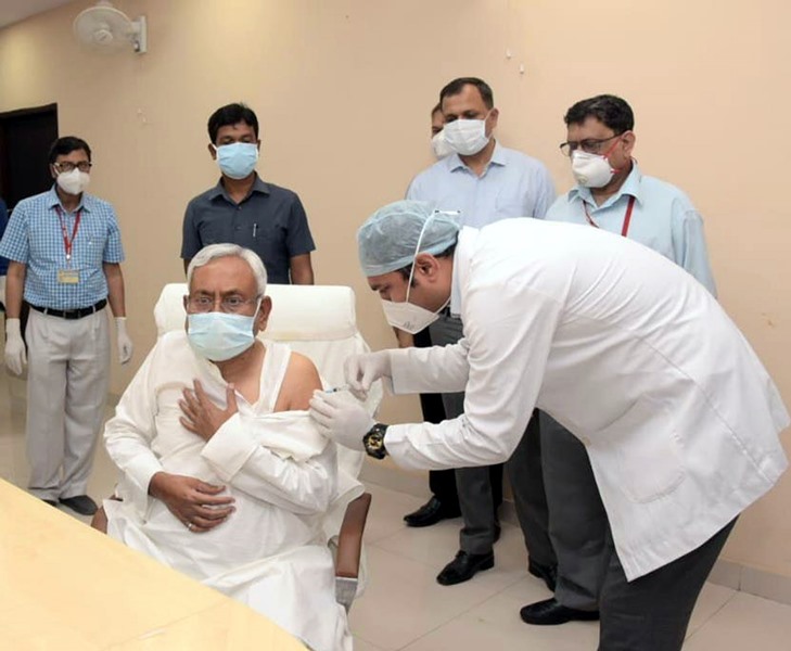 Bihar CM Nitish Kumar gets second Covid-19 vaccine dose