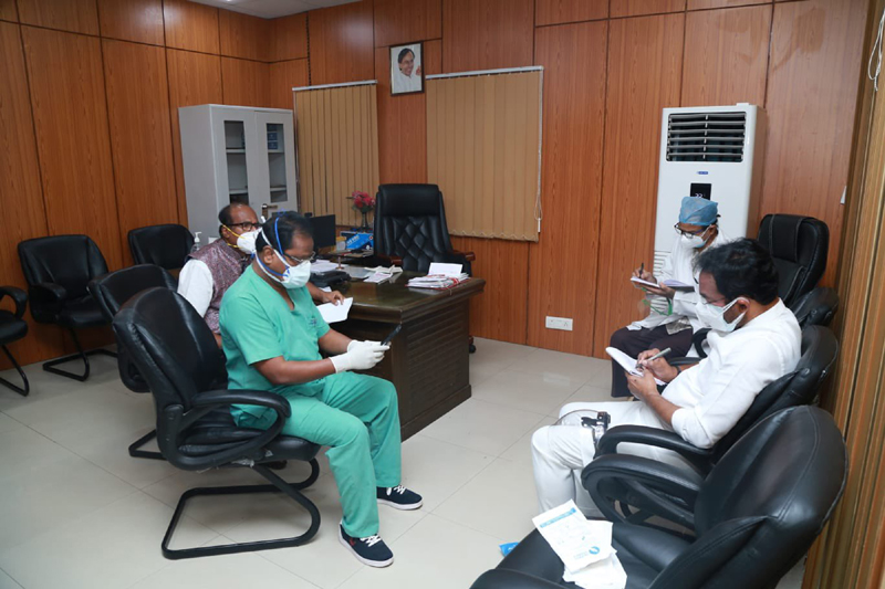 Union Minister G Kishan Reddy inspects Gandhi Hospital in Secunderabad