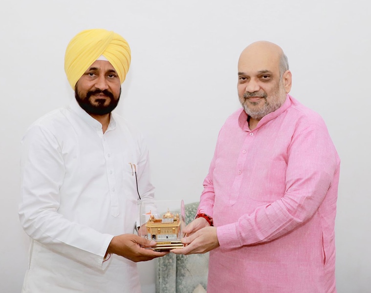 Punjab CM Channi meets Amit Shah