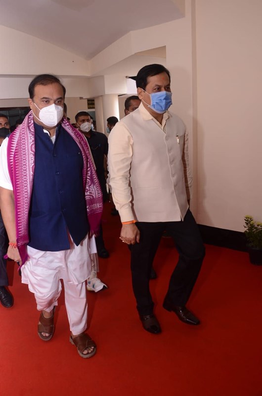 Himanta Biswa Sharma attends Assam assembly