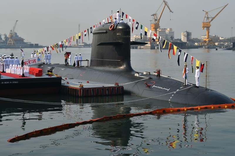 Submarine INS Karanj commissioned in Mumbai