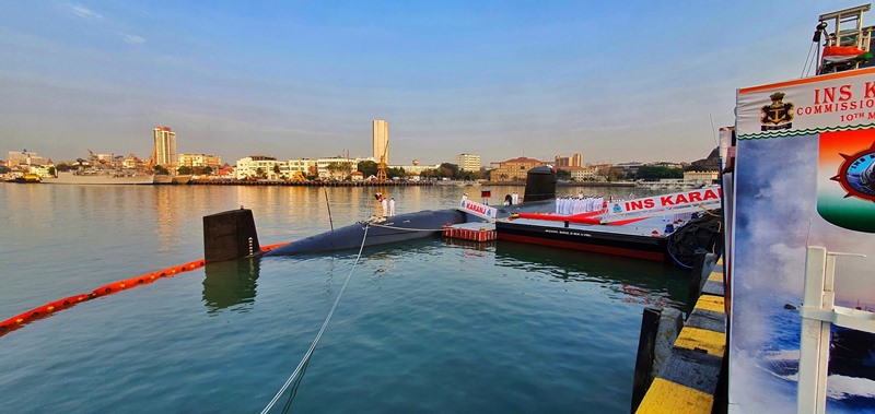 Submarine INS Karanj commissioned in Mumbai