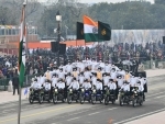 ITBP DareDevils team rehearses for Republic Day parade in Delhi