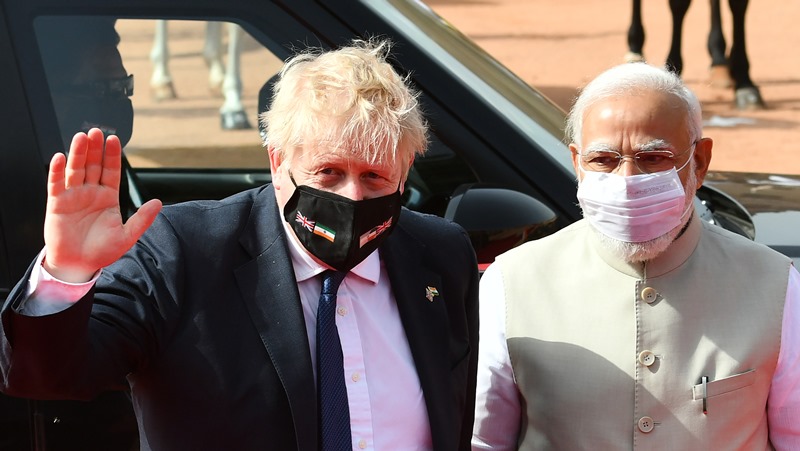 Boris Johnson, PM Modi meet in New Delhi