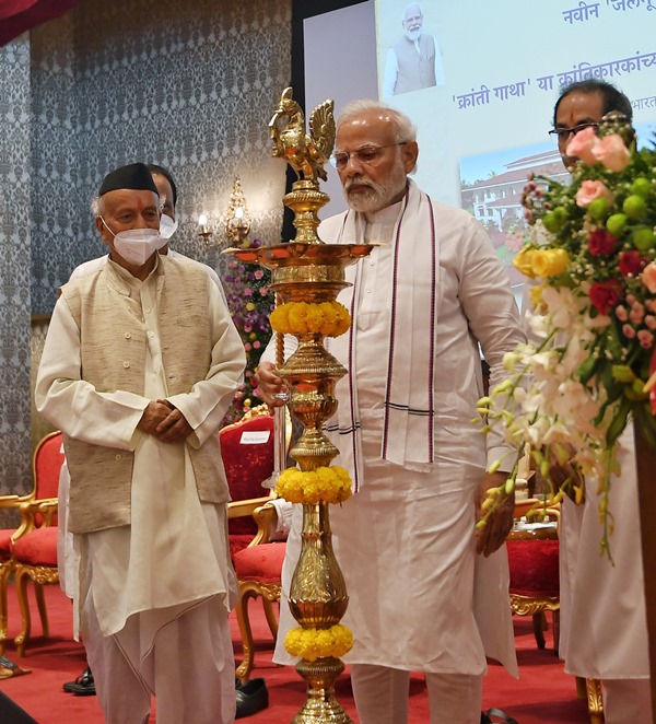 PM Modi inaugurates Jal Bhushan Building, Gallery of Revolutionaries at Mumbai Raj Bhawan