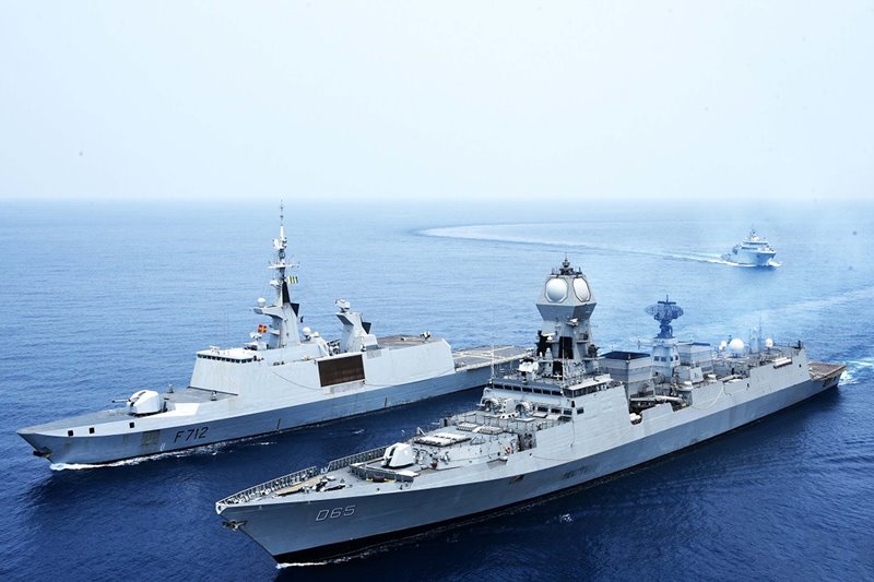 India, France condict sea phase of bilateral naval exercise