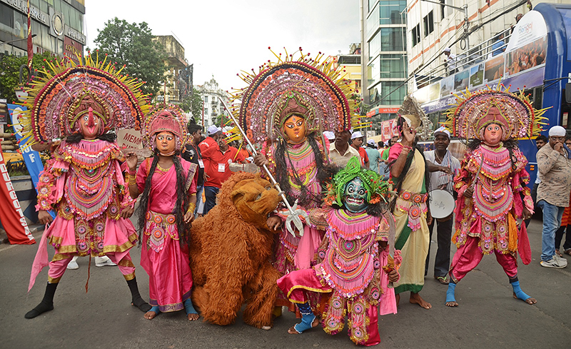 Moments from Mamata Banerjee's mega rally in Kolkata thanking UNESCO for Durga Puja tag