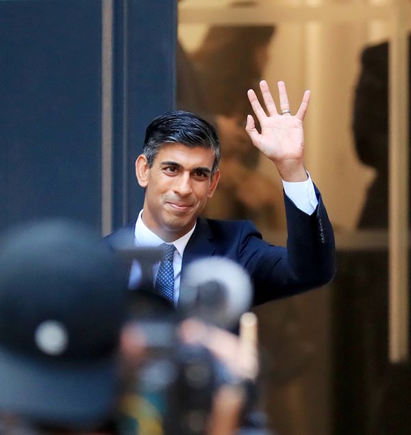 Rishi Sunak after winning UK PM race