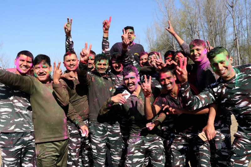 Holi celebration in Kashmir’s Anantnag