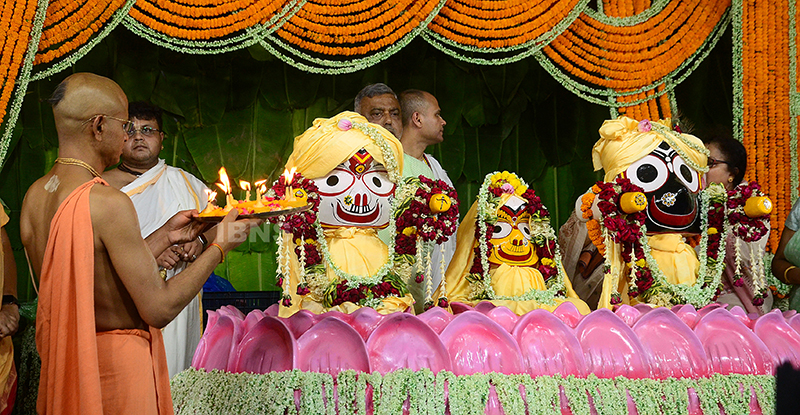 Jagannath snan yatra at ISKCON in Kolkata