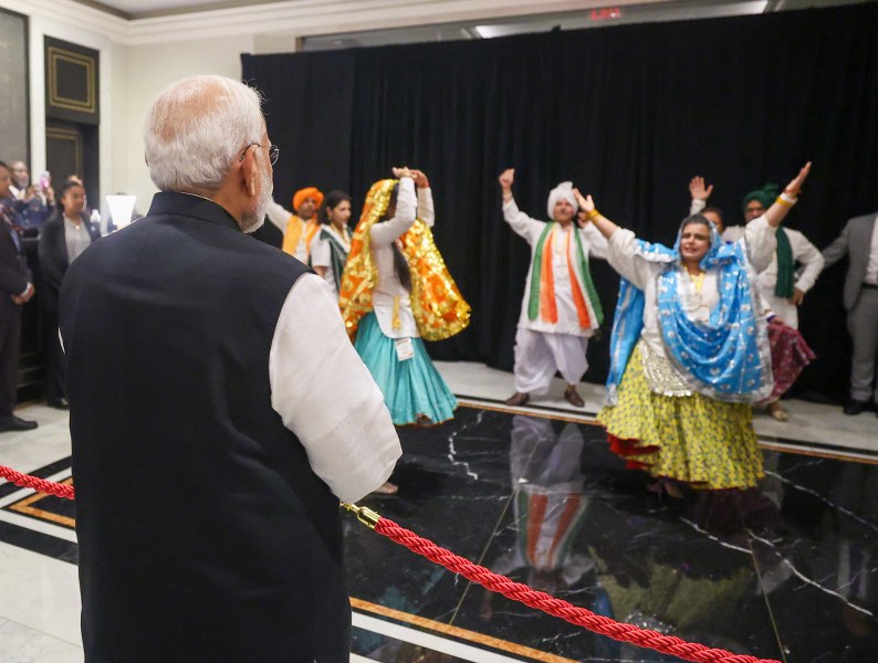 Narendra Modi arrives in New York