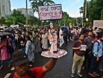 RG Kar: Junior doctors protest outside Sastha Bhavan in Salt Lake defying Supreme Court deadline