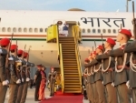 Indian PM Narendra Modi arrives in Vienna