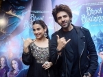 Kartik Aaryan, Vidya Balan promote Bhool Bhulaiyaa 3 in Kolkata