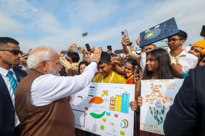 PM Modi arrives in US to warm Indian diaspora welcome; meets Joe Biden