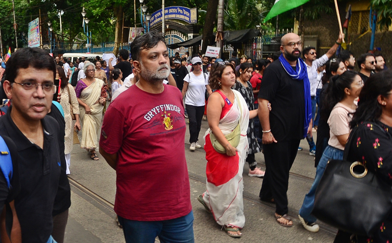 'Maha Michil' in Kolkata demanding justice for RG Kar