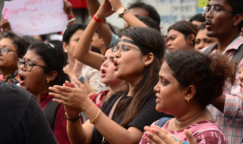 'Maha Michil' in Kolkata demanding justice for RG Kar