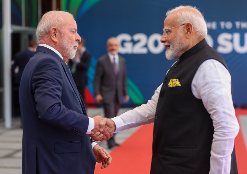 Brazil President Luiz Inacio welcomes PM Modi at G20 Rio Summit