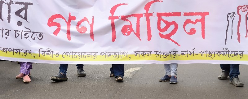 In images: Junior doctors organise massive protest rally in Kolkata