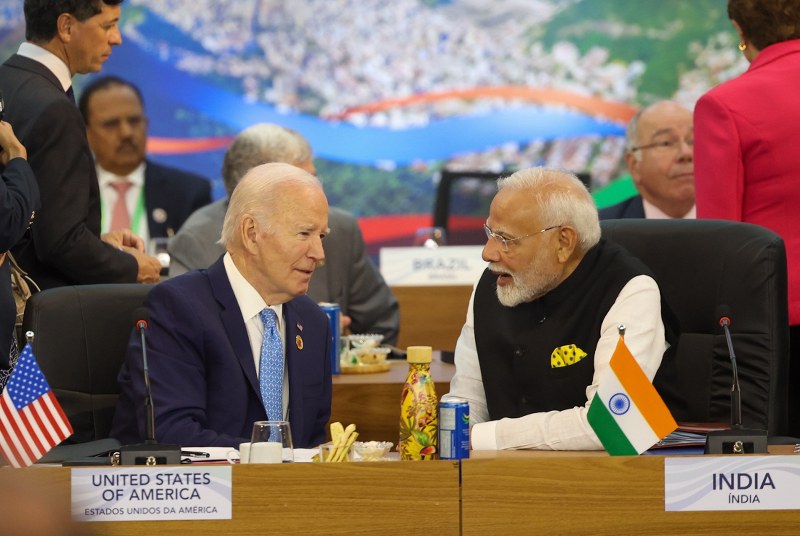 PM Modi with US President Joe Biden at G20 Session n Rio de Janeiro