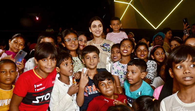 Actress Rukmini Maitra celebrates b'day with special kids at Boomerang screening