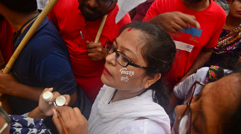 CPI-M youth leaders march to Kolkata Police headquarters demanding justice for RG Kar victim