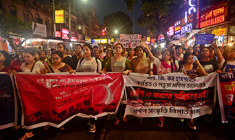 'Reclaim The Rights': Women, queer and transgender communities protest against RG Kar rape-murder