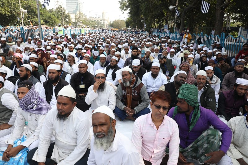 IN IMAGES: Muslims led by West Bengal Jamiat-e-Ulama protest against Waqf Amendment Bill in Kolkata