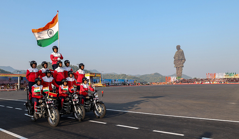 PM Modi graces ‘Rashtriya Ekta Diwas’ Parade at the Statue of Unity in Gujarat