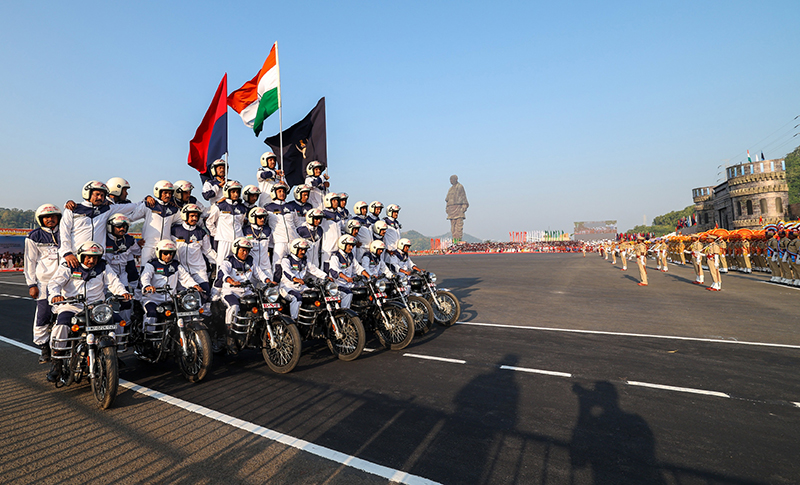 PM Modi graces ‘Rashtriya Ekta Diwas’ Parade at the Statue of Unity in Gujarat