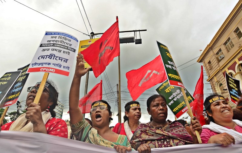 CPI-M organises Lalbazar march in Kolkata demanding justice for RG Kar victim