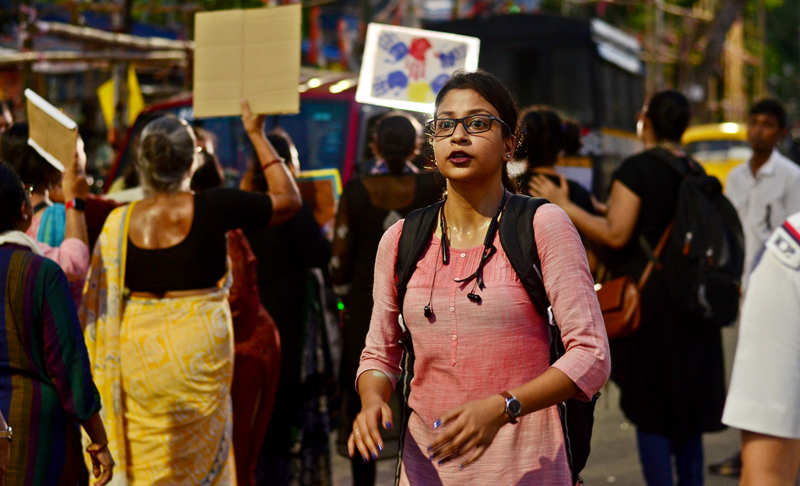 Special children, teachers and support staff walk for RG Kar justice