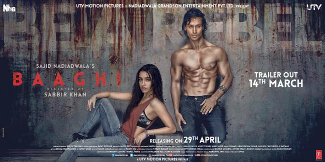 Sajid Nadiadwala's Baaghi features a badass Shraddha Kapoor and Tiger Shroff 