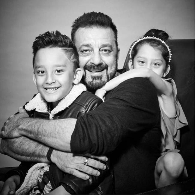 Sanjay Dutt looks absolutely adorable in a photoshoot with his kids!