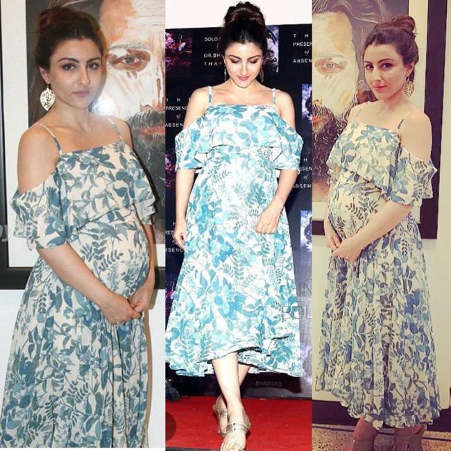 Soha Ali Khan looks gorgeous in floral dress